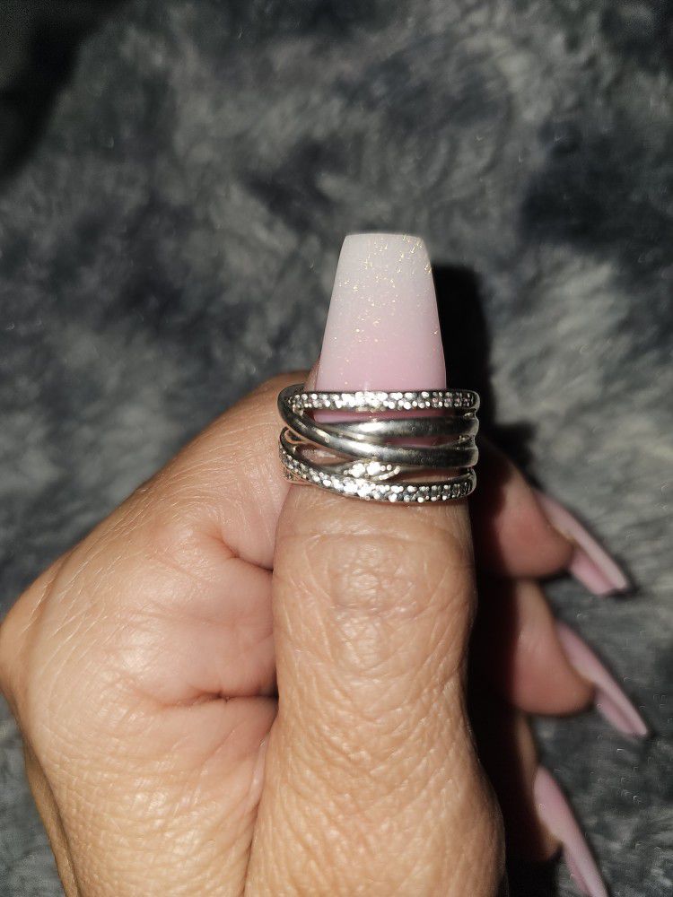 Sterling Silver Swarovski Ring