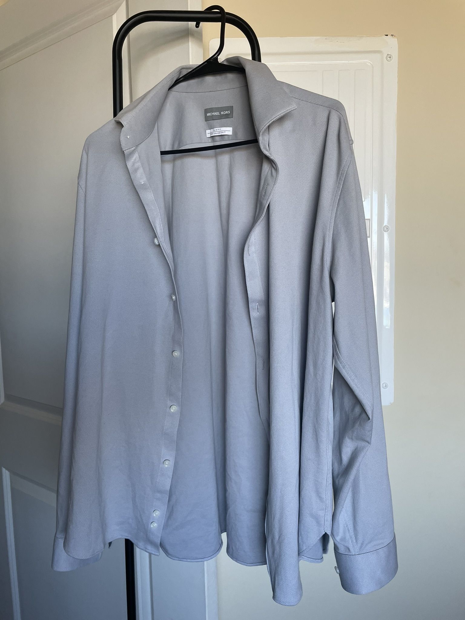 Michael Kors Gray Button Down Shirt