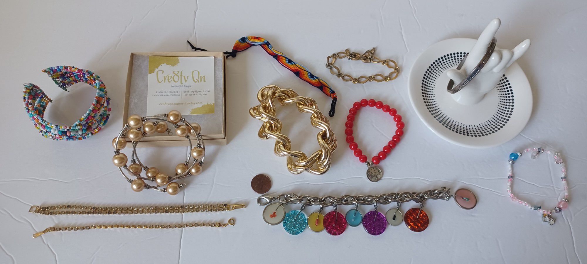 5: Various Costume Jewelry 1940's and 1950's 