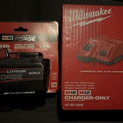 M18 Forged 8.0 Battery With Rapid Charger 