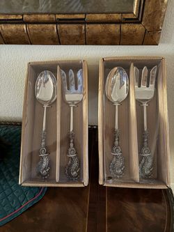 Unique Stainless silver Serving Pieces