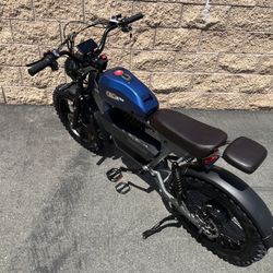 3000 Watt/Twin-Dual Motor “Tank e-Bike” Electric, 38mph, Color Screen, Metal USA Basket