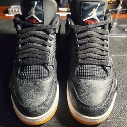Jordan 4 Laser Black Gum Size 10