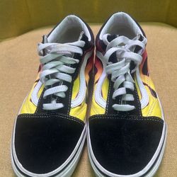Old school, vans flame