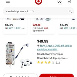 Power scrubber cordless