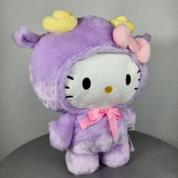15" Sanrio Hello Kitty In Purple Ram Costume Plush
