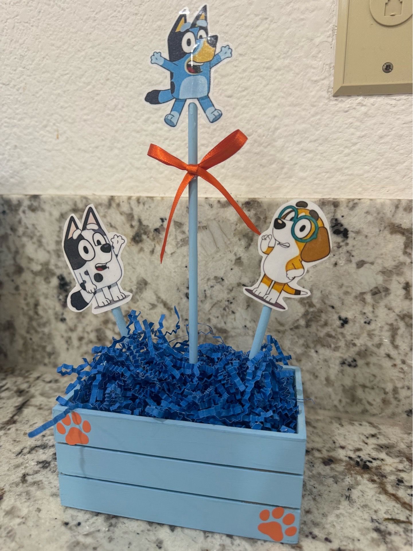 Bluey centerpieces.
