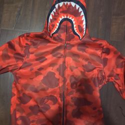 A Bathing Ape L Hoodie Bape Shark Camo