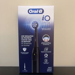 Oral-B iO Series 2 Rechargeable Electric Toothbrush, Night Black with 1 Gentle Care Brush Head for Adults and Children 3+