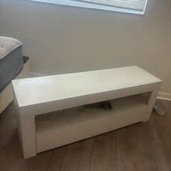 Tv Stand, Commode, Shelf White Color