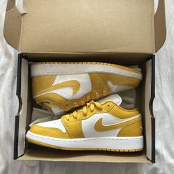 Jordan 1 Low White Pollen Size 5y 