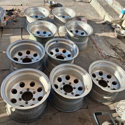 9----- 15X10 AMERICAN ALUMINUM RACING WHEELS!! 1250$ TAKES ALL!! DONT TEXT IF NOT READY!!