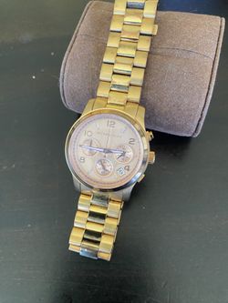 Michael Kors MK5128 Runway Chronograph Rose Gold Stainless Steel Women's Watch