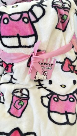 Hello Kitty Milkshake Blanket 