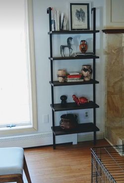 5-Shelf Wood Modern Bookcase