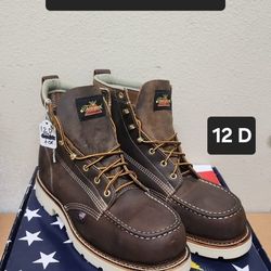 Thorogood Work Boot Size 12 D STEEL MOC TOE 