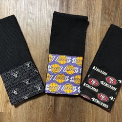 Raiders, Lakers, Or 49ers Kitchen Towels