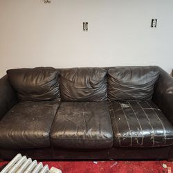 Leather Couch And Love Seat Set