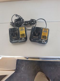 2 Dewalt 20 V Chargers