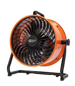 Commercial Electric 16 in. 3-Speed Drum Floor Fan in Orange High Velocity Turbo