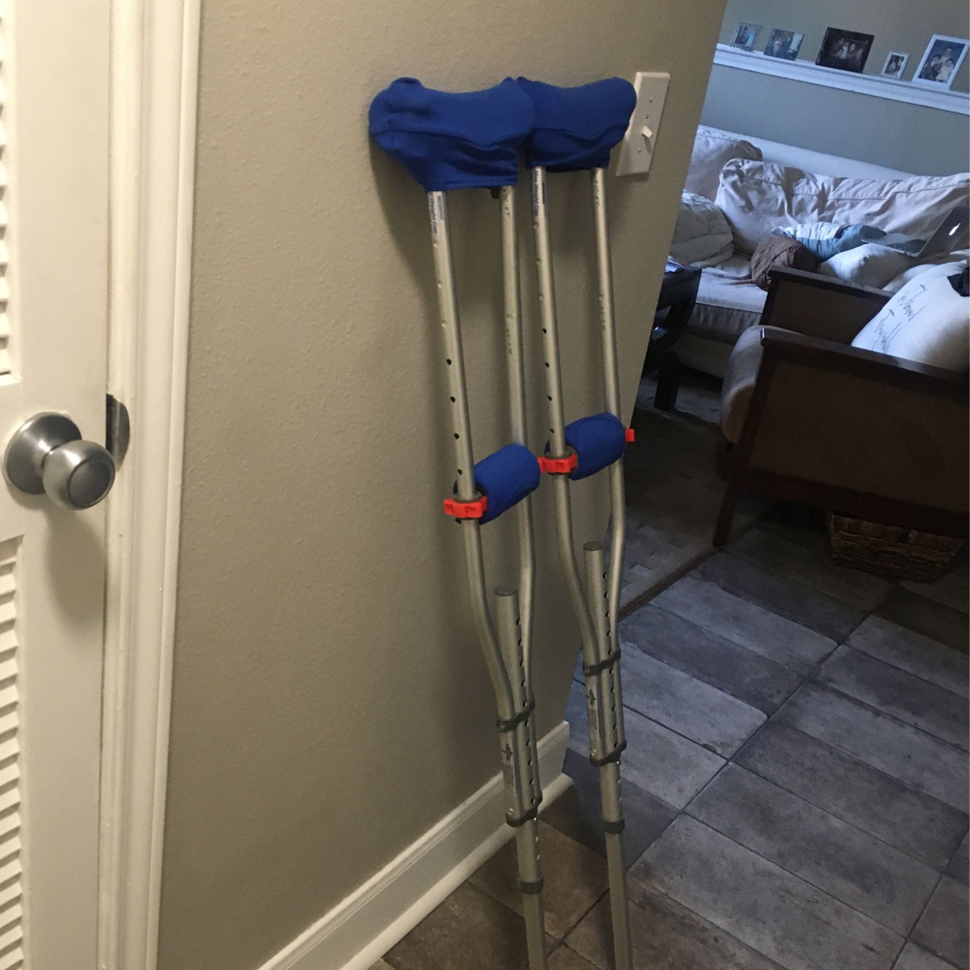 Crutches With Extra Padding