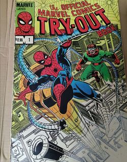 1983 Official Marvel Comics Try-Out Book #1 - Unused w/ Rare Errata Slip
