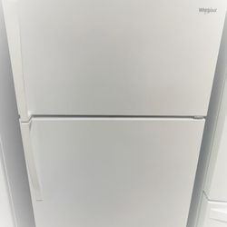 Whirlpool refrigerator top and bottom new scratch and dent