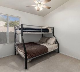 Bunk bed w/ mattress full/twin