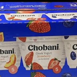Caja De Yogurt Chobani 