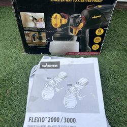 Wagner Flexio 2000 HVLP Paint Sprayer with Case, Interior Exterior, Free Ship!