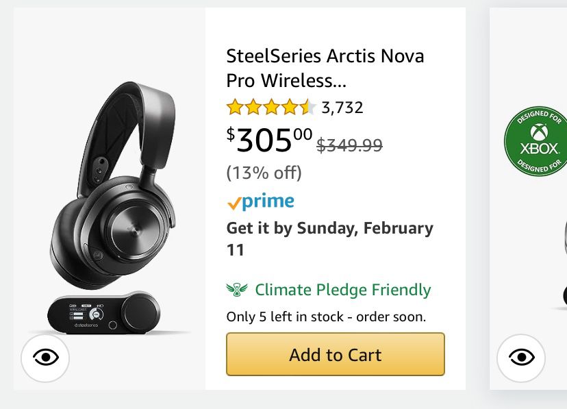 Steelseries Arctis Pro Wireless Gaming Headphones 