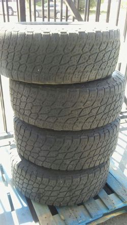 Nitto all terrain tires and rims size 275/65r18 five lug for Toyota