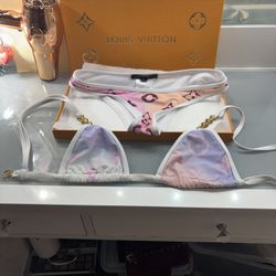 Louis Vuitton Bikini Two-Piece Large Pink And Blue 2022