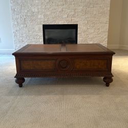 Ethan Allen Solid Wood Coffee Table – 50” x 32” x 19”