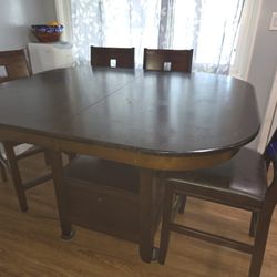 6 Chair Dining Set With Built In Extension 100 