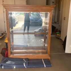 Oak Curio Cabinet 