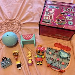 LOL Surprise doll furniture & little sis bundle