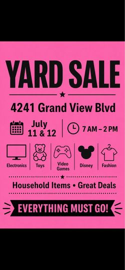 Yard Sale - Everything must go!