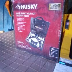 Husky HVLP Spray Gun Kit Gravity Feed
