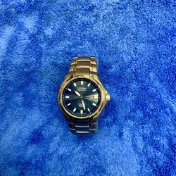 Citizen Eco-drive E111 Titanium Sapphire Water Resistant 100m Auotmatic Watch Wristwatch Timepiece Stainless Steel Band Blue Dial Brand Luxury