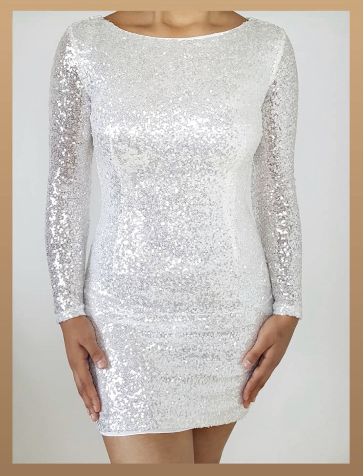 NEW White sequin dress
