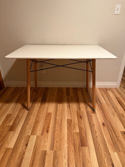 Modern Table with Wood Legs