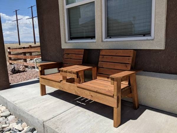 New Cedar Two Person Bench -Delivery Available