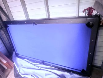 8 foot Blue Pool Table