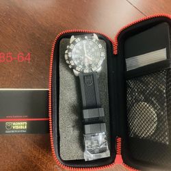 LUMINOX Sea Colormark CHRONO 3180 Series BLK Rubber Men's Watch