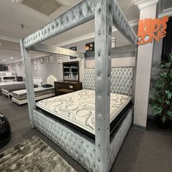 King Canopy Bed Frame 
