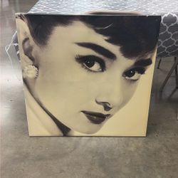 Audrey Hepburn Canvas Portrait $100