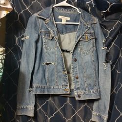 Abercrombie & Fitch Distressed Jean Jacket