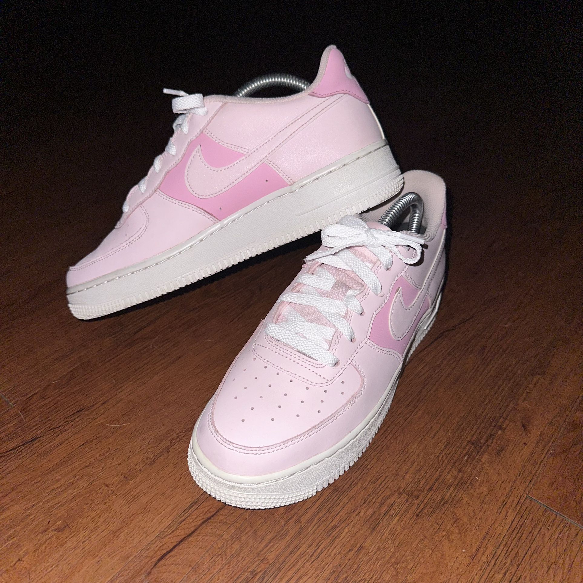 Size 7Y (GS) - Nike Air Force 1 Low Pink Foam - CV9646-600