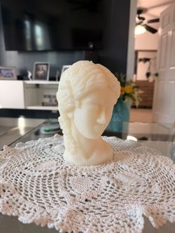 Ancient Rome bust wax candle